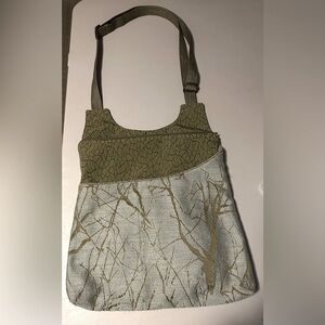 Stylish Olive Green and Beige pocket Bag and cosmetic by Maruca from Colorado.